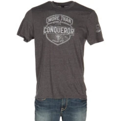 Cinch More Than A Conqueror Charcoal T-Shirt