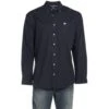 Cinch Men's Solid Navy Long Sleeve Button Down