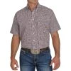 Cinch Men's Plaid Short Sleeve Shirt