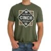 Cinch Men's Heather Green Aztec Graphic T-Shirt