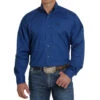 Cinch Men's Blue Mustache Print Shirt