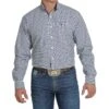 Cinch Men's Blue And White Plaid Shirt