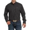 Cinch Men's Black Print Shirt