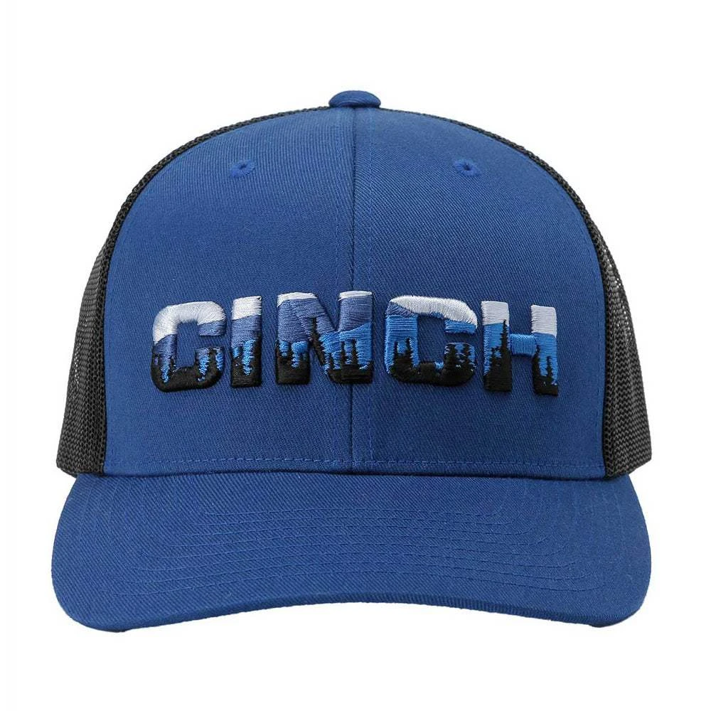 Men's Cinch Blue And Black Logo Cap 1 Men's Cinch Blue And Black Logo Cap