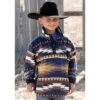 Cinch Boys Blue & Rust Aztec Pullover