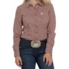 Cinch Women's Copper Printed Button Down Shirt