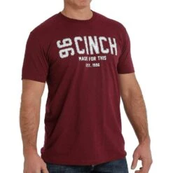 Cinch Men's Burgundy Made For This Graphic Tee