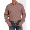 Cinch Men's Faded Burgundy L/S Shirt