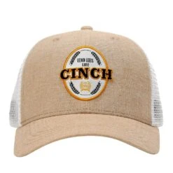 Cinch Men's Khaki Truckers Cap