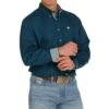 Cinch Men's Solid Teal Button-Down Western Shirt