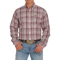 Cinch Men's Plaid Button Down Western Shirt