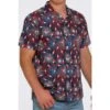 Cinch Men's Patriot Popsicle Print Short Sleeve Camp Shirt