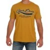 Cinch Men's Mustard Graphic Tee