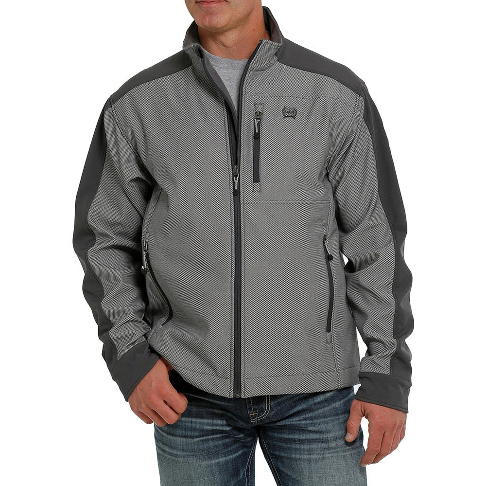 Cinch Mens Concealed Carry Bonded Grey And Black Jacket 1 Cinch Mens Concealed Carry Bonded Grey And Black Jacket