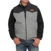 Cinch Men's Grey Poly Wool Vest
