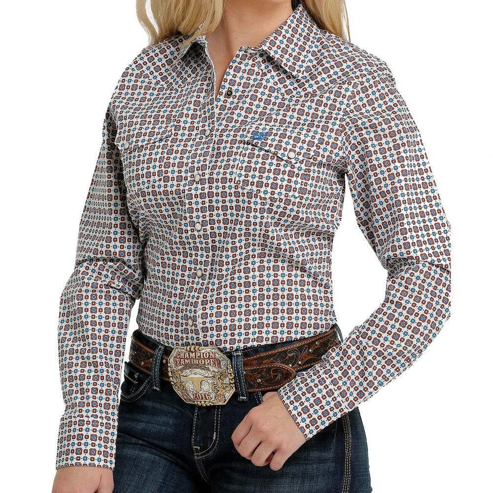 Cinch Women's Printed Pearl Snap Shirt 1 Cinch Women's Printed Pearl Snap Shirt