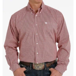 Cinch Men's Coral Print Button-Down Shirt