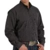 Cinch Men's Black Check Button-Down Shirt