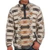Cinch Men's Aztec Print Quarter Snap Fleece Pullover