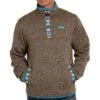 Men's Cinch Fleece Pullover Quarter Snap Sweater