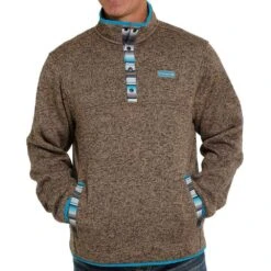Men's Cinch Fleece Pullover Quarter Snap Sweater -Cinch 158275 default l c7f41f40 441c 4a8b 9cf2 f9f38c66f01e
