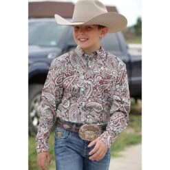 Cinch Boys Print Long Sleeve