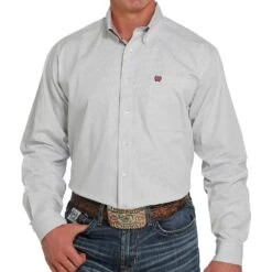 Cinch Men's Striped Button-Down