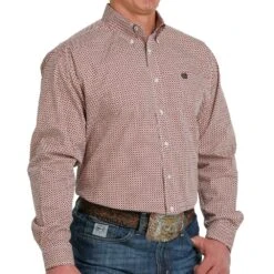 Cinch Men's Geometric Print Button-Down Shirt