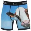 Cinch Men's 6 Inch Cow Boxer Brief