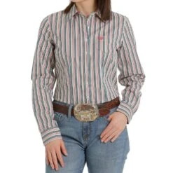 Cinch Women's Striped Button Down