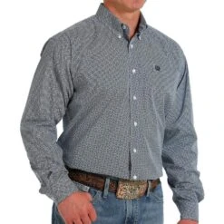Cinch Men's Geometric Print Button Down Western Shirt