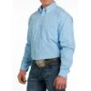 Cinch Men's Blue Print Button Down Shirt