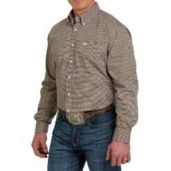 Cinch Men's Geometric Print Button Down Shirt