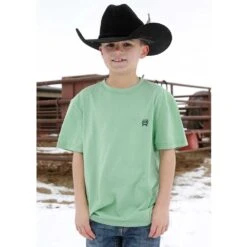 Cinch Boys Short Sleeve Green T-Shirt