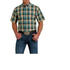 Cinch Mens Plaid S/S Shirt