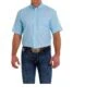 Cinch Mens S/S Blue ArenaFlex Shirt