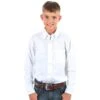 Cinch Boy's Solid White Button Down Shirt