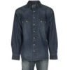 Cinch Mens Denim Tencel Two Pocket Shirt