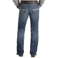 Cinch Ian Slim Fit Medium Stonewash Jeans -Cinch MB53336001 3