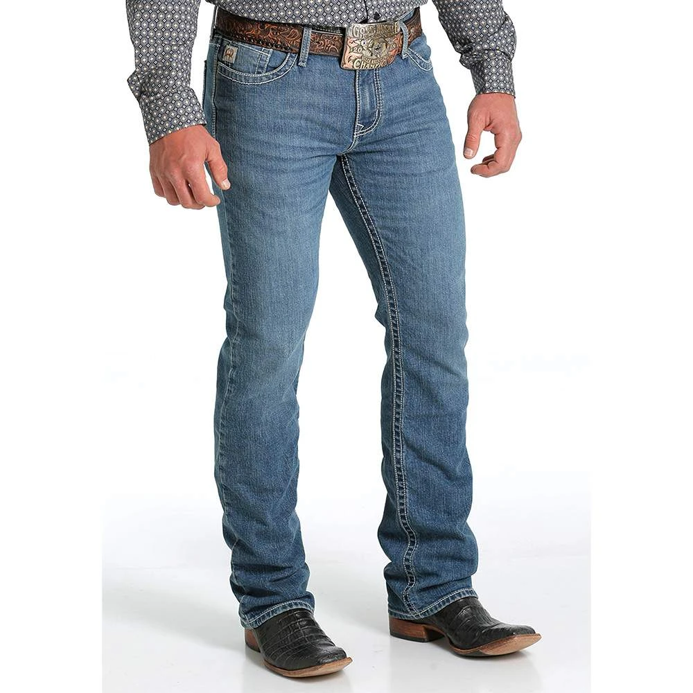 Cinch Men's Ian Medium Stonewash Boot Cut Jean 2 Cinch Men's Ian Medium Stonewash Boot Cut Jean - Image 2