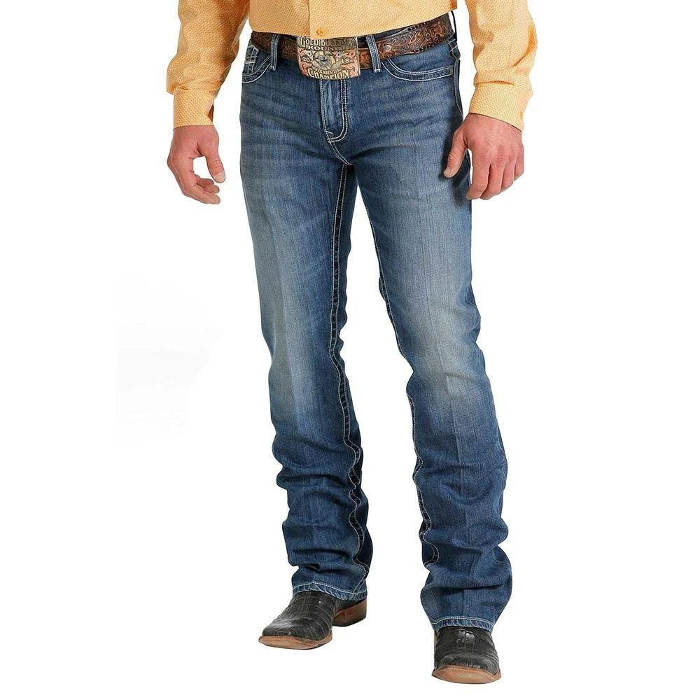 Cinch Men's Slim Fit Ian Medium Stonewash Jean 2 Cinch Men's Slim Fit Ian Medium Stonewash Jean - Image 2