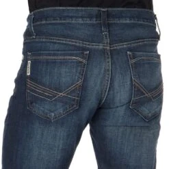 Cinch Mens Ian Dark Stonewash Jean -Cinch MB65436001 IND 3