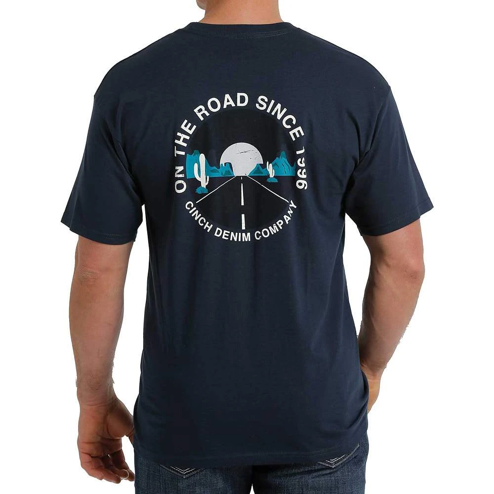 Cinch Men's On The Road Navy T-Shirt 2 Cinch Men's On The Road Navy T-Shirt - Image 2