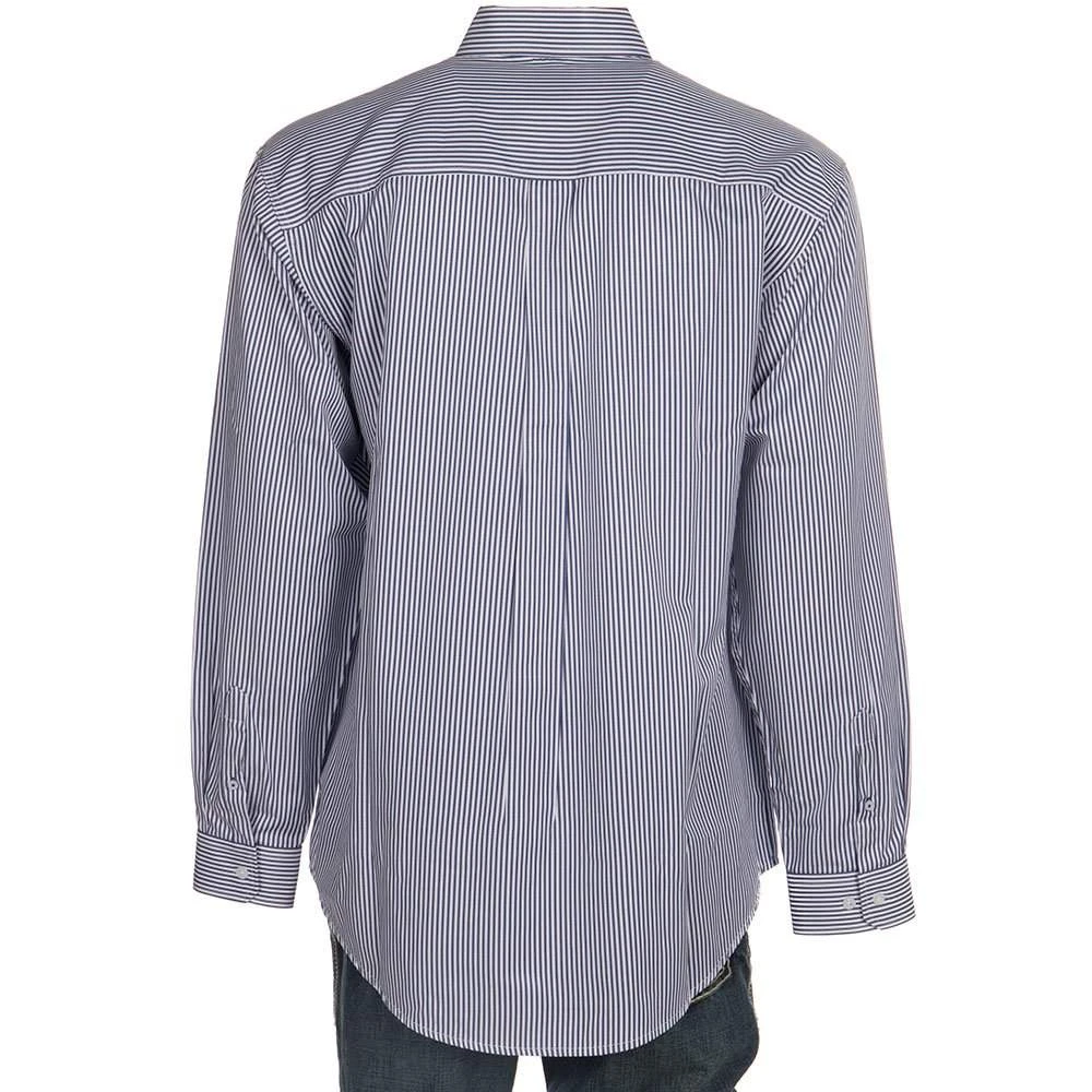 Cinch Men's L/S Royal Blue Classic Fit Striped 4 Cinch Men's L/S Royal Blue Classic Fit Striped - Image 4