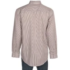 Cinch Long Sleeve Khaki Classic Fit Striped Button Down 7 Cinch Long Sleeve Khaki Classic Fit Striped Button Down -Cinch MTW1104731 3