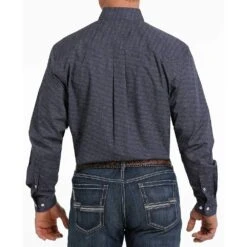 Cinch Men's Navy Print Buttondown -Cinch MTW1105304 3