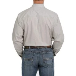 Cinch Men's Khaki Print Long Sleeve Buttondown With Stretch -Cinch MTW1105347 3