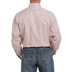 Cinch Men's Pink Striped Tencel Buttondown -Cinch MTW1105355 3