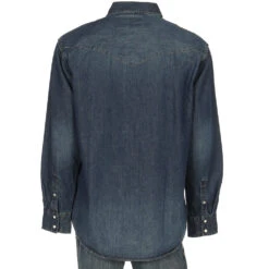 Cinch Mens Denim Tencel Two Pocket Shirt -Cinch MTW1109001 3
