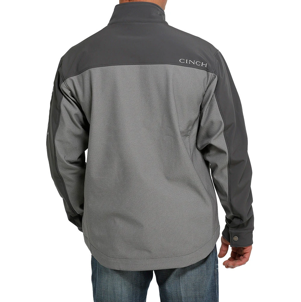 Cinch Mens Concealed Carry Bonded Grey And Black Jacket 3 Cinch Mens Concealed Carry Bonded Grey And Black Jacket - Image 3